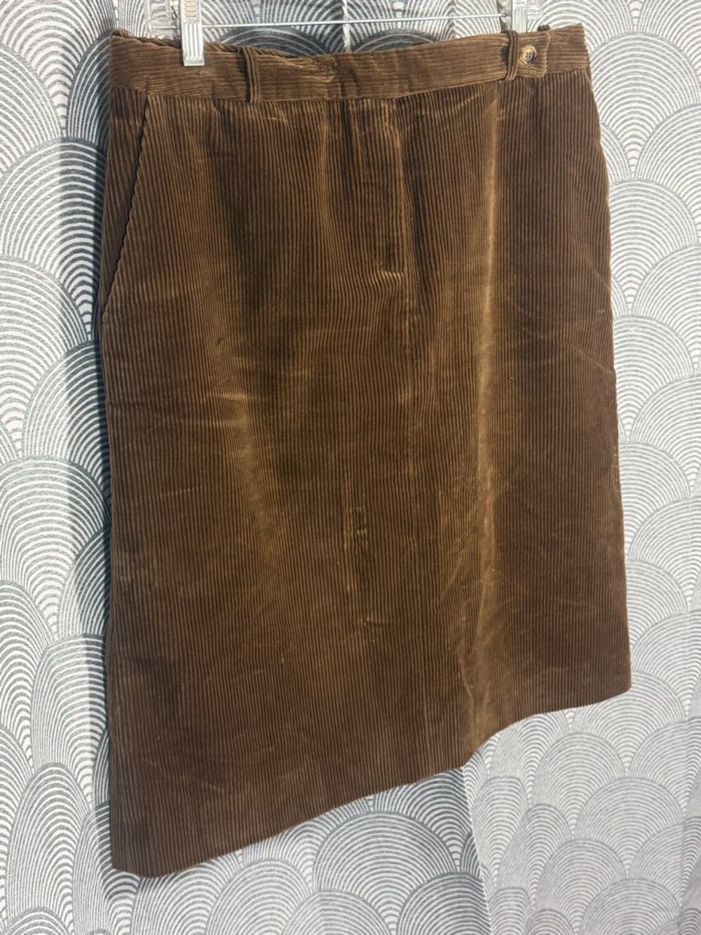Celine Brown Corduroy Skirt